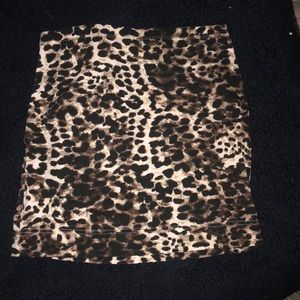 Cheetah print skirt